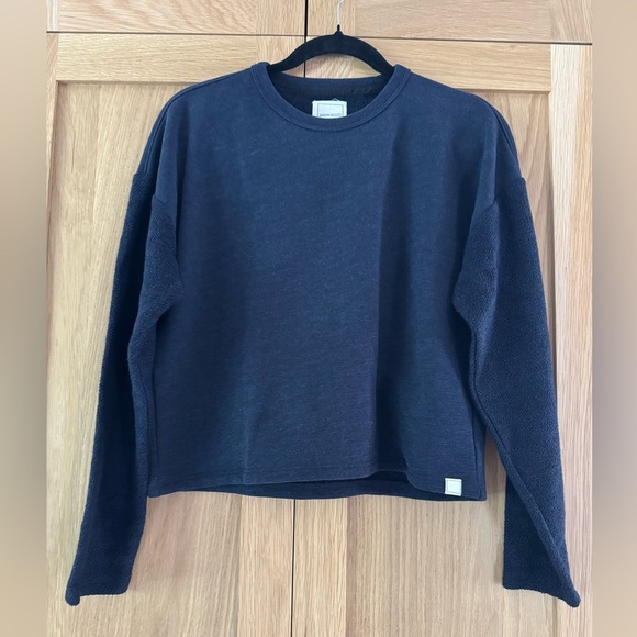 Navy Blue Women's crew neck sweatshirt - Picture 1 of 2
